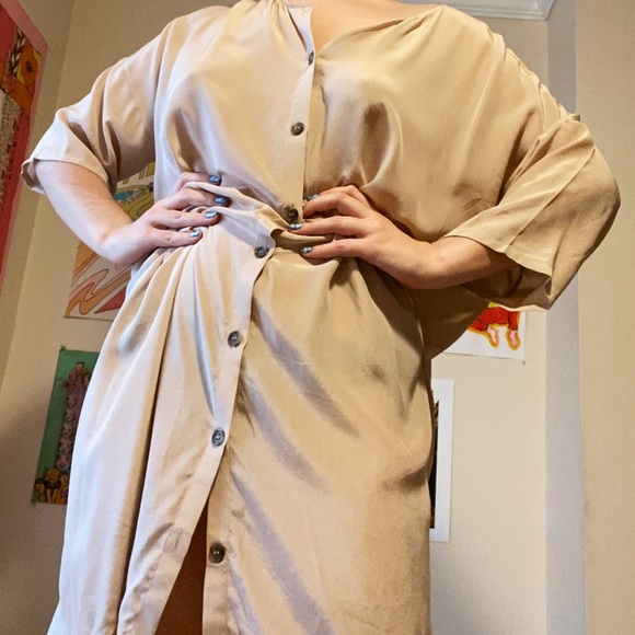 Silk Revisited Tent Dress - Picture 1 of 6